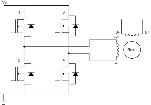 Bipolar Stepper Motor Driving Circuit