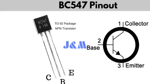 BC547 Transistor Pinout