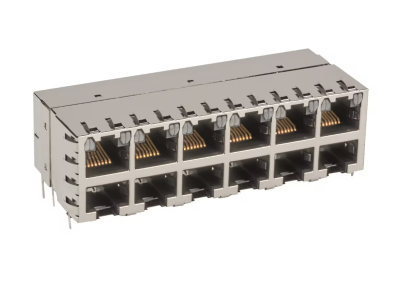Modular connector jacks with magnetics