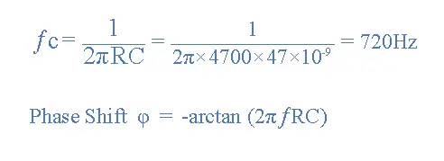 Cut-off Frequency and Phase Shift
