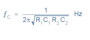 2nd-Order Filter Corner Frequency