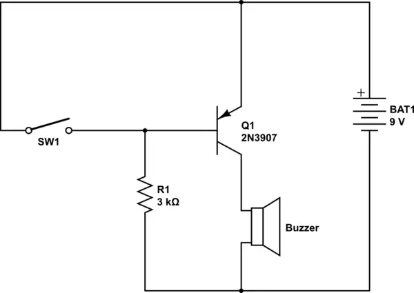 PNP Transistor as a Switch