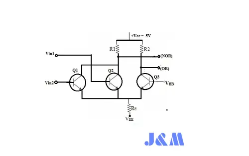 Two Input ECL OR NOR Gate