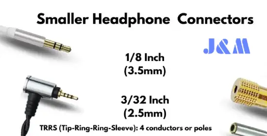 smaller headphone connectors